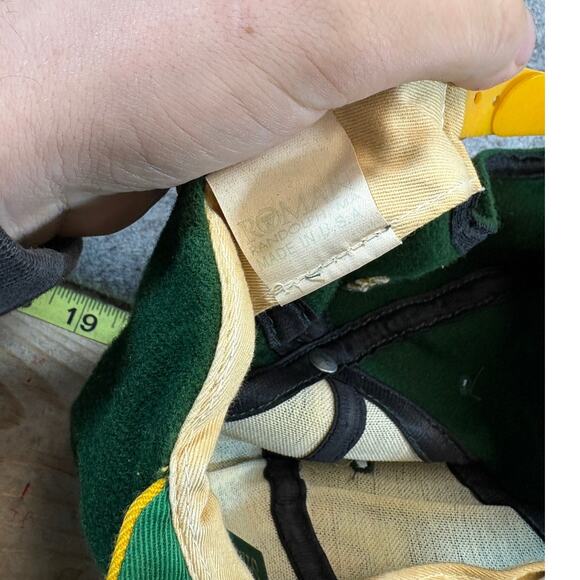 VINTAGE 90s NFL Acme Green Bay Packers Hat Cap Mens One Size Green Football - Picture 4 of 4